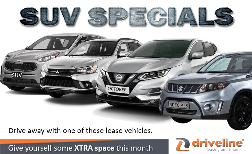 October SUV Specials Driveline Fleet car leasing