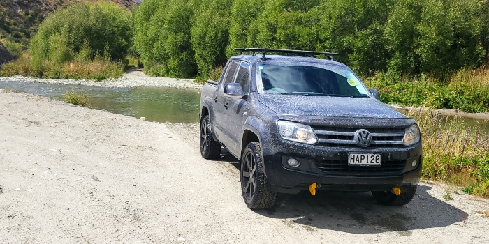 Alan Greig's trusty VW Amarok ute