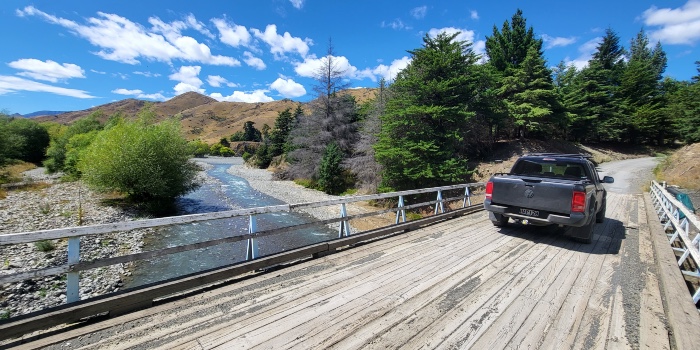 Some river crossings were lucky enough to go over the river. Others went through the river.