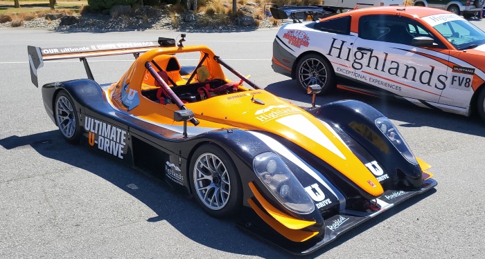 The Radical sports car Alan drove at Highlands Motorsport Park