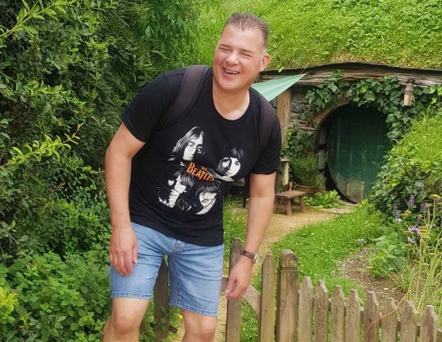 David Yardley at Hobbiton.