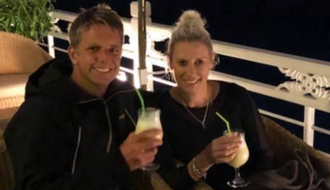Kerry Hunter and husband Elton.