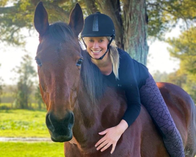 Kerry Hunter pursuing her horse riding passion.