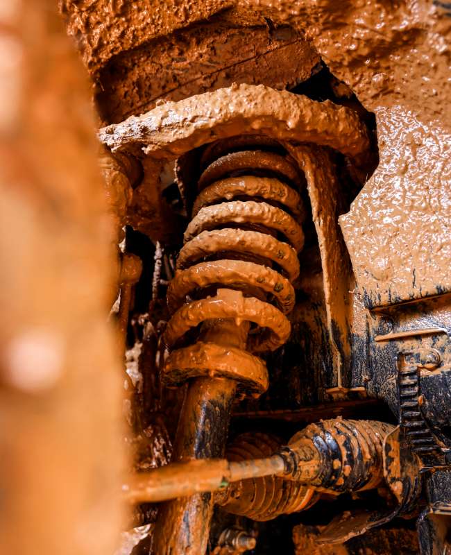 Mud, mud, glorious mud caking everything.